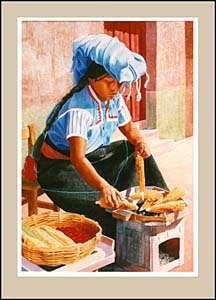 Vendedora de
            Maiz